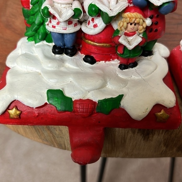 RARE Pair of VIntage Christmas Stocking Holders - Picture 3 of 15